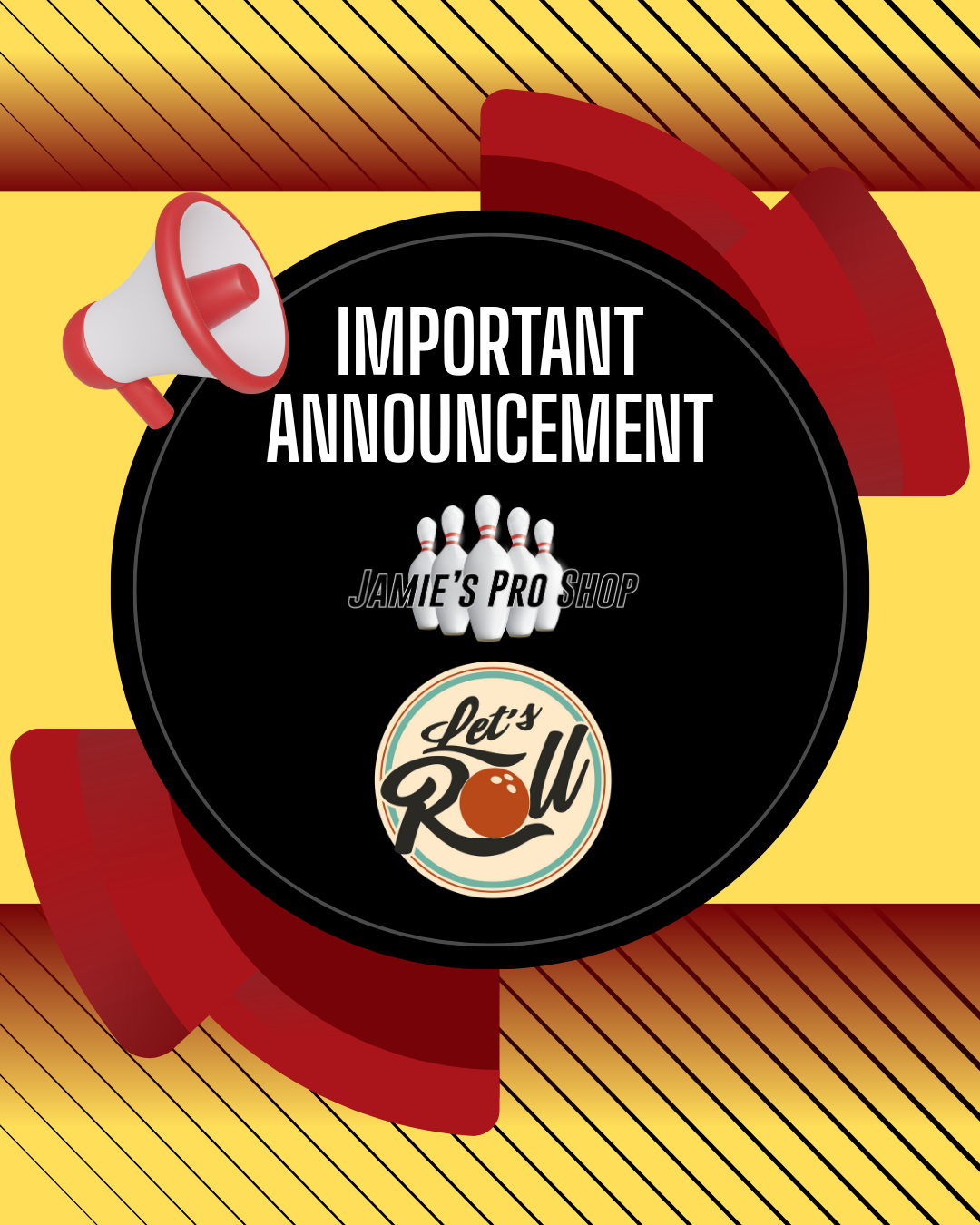 Announcement, new owners to the bowling center