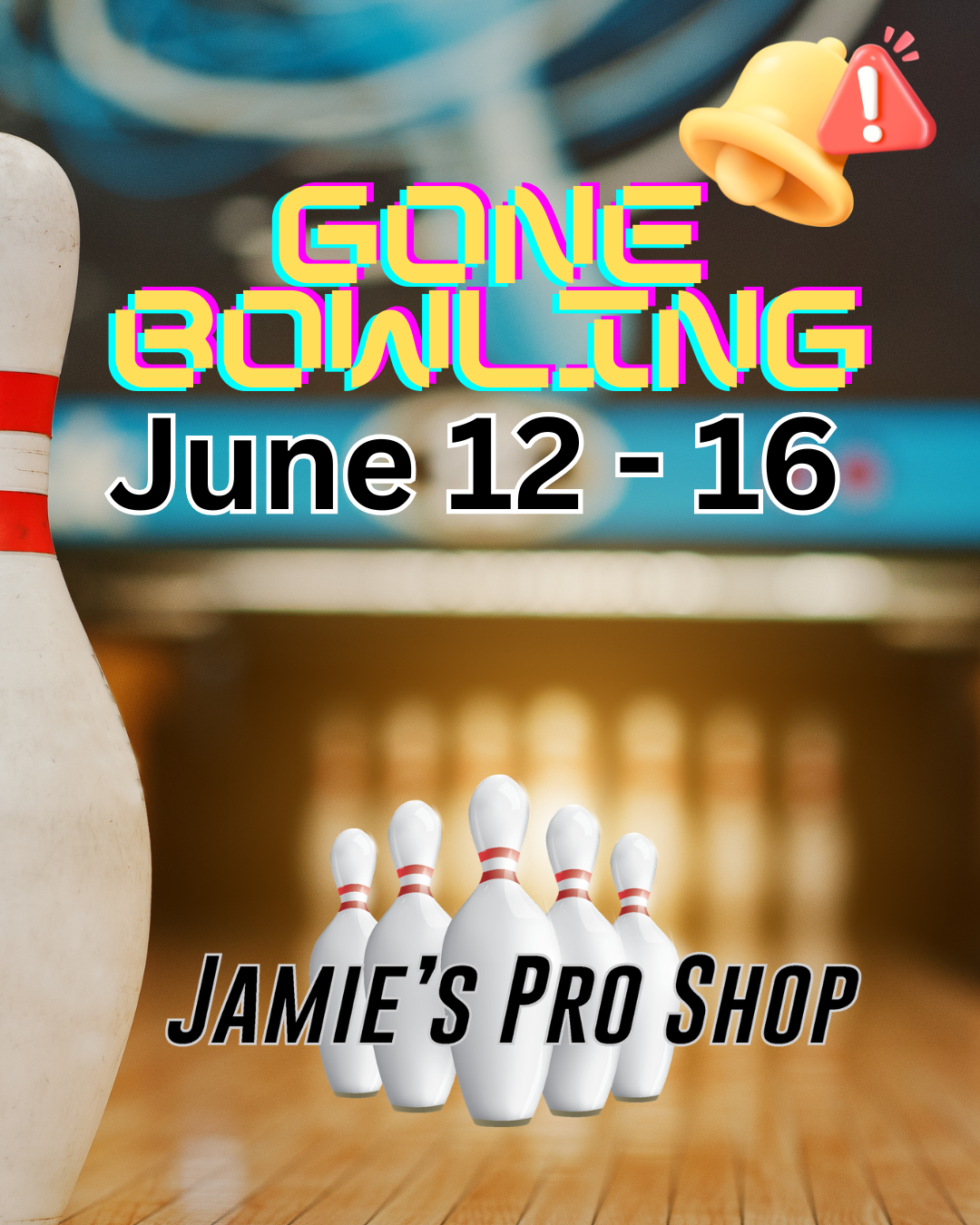pro shop closed june 12 through june 16