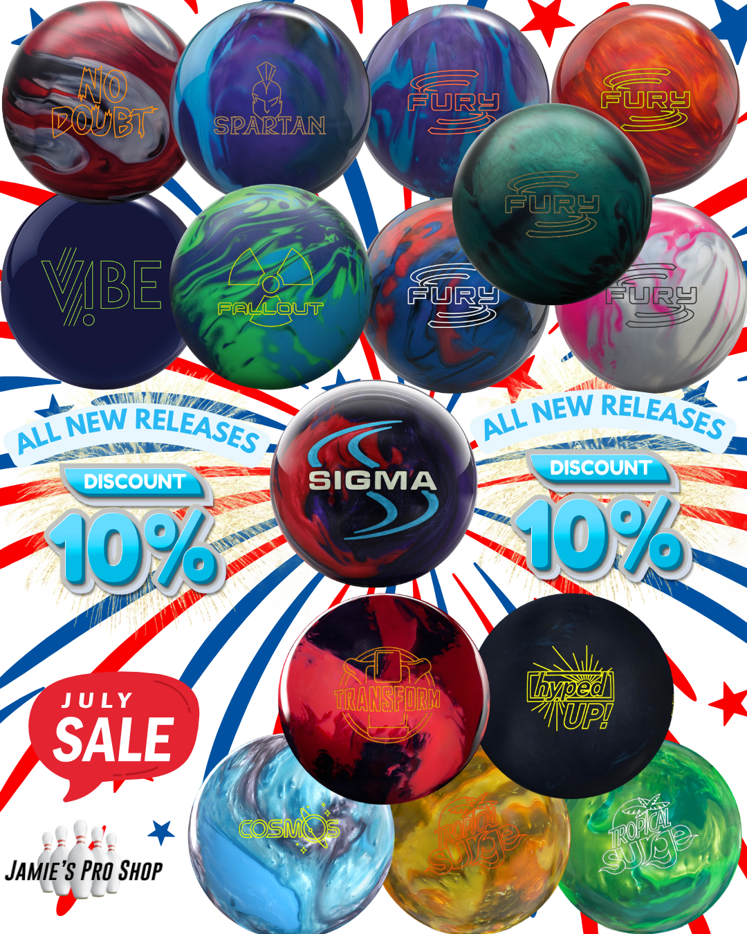 save 10% on new releases in July